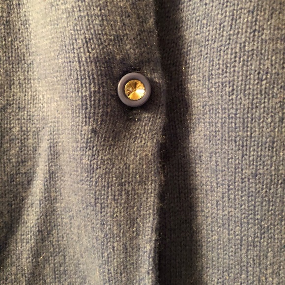 Isaac Mizrahi Live 100% Cashmere Sweater Blue S - Picture 2 of 7